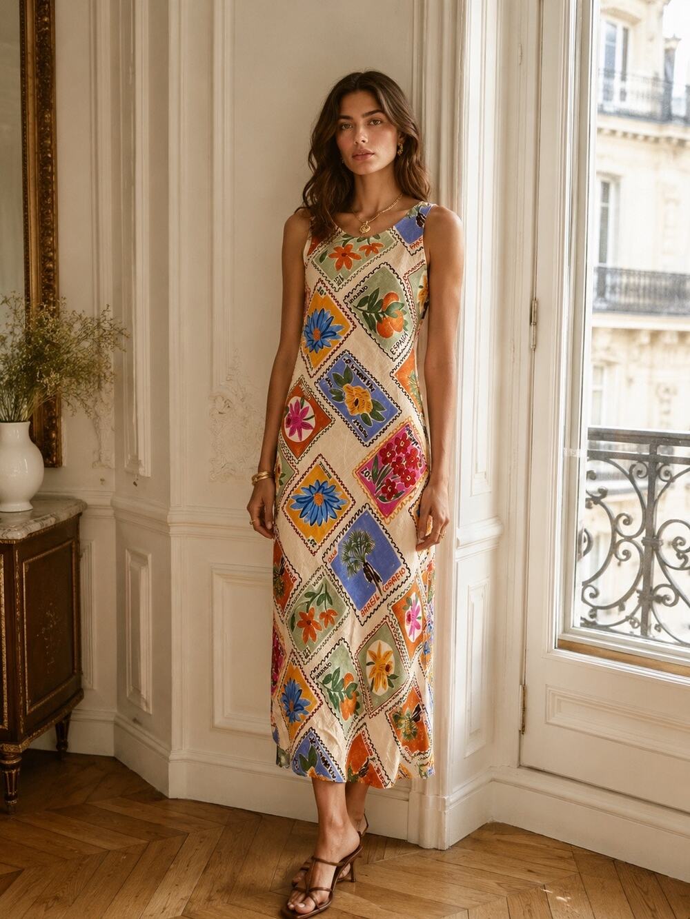 Anthropologie Paper Heart Maxi Dress